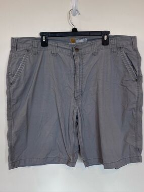 Carhartt Relaxed Fit Shorts Gray Mens 44 Canvas Outdoor Workwear